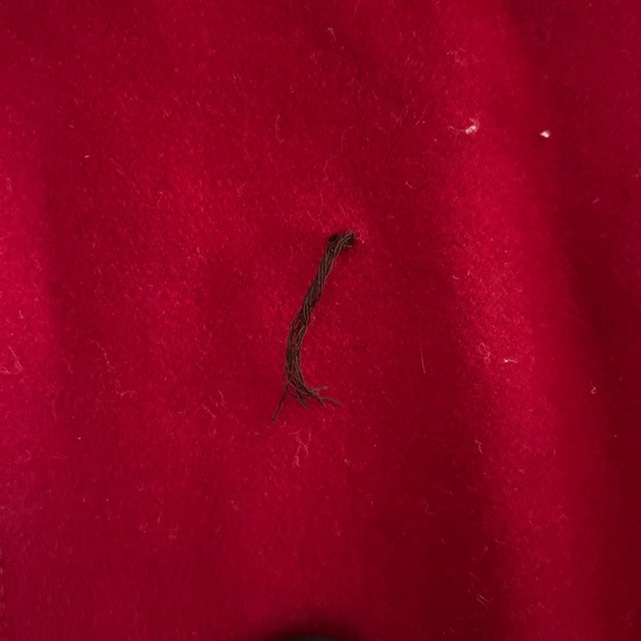 Tommy Hilfiger Red Wool Blend Peacoat Jacket – Women’s Size M - Picture 2 of 5